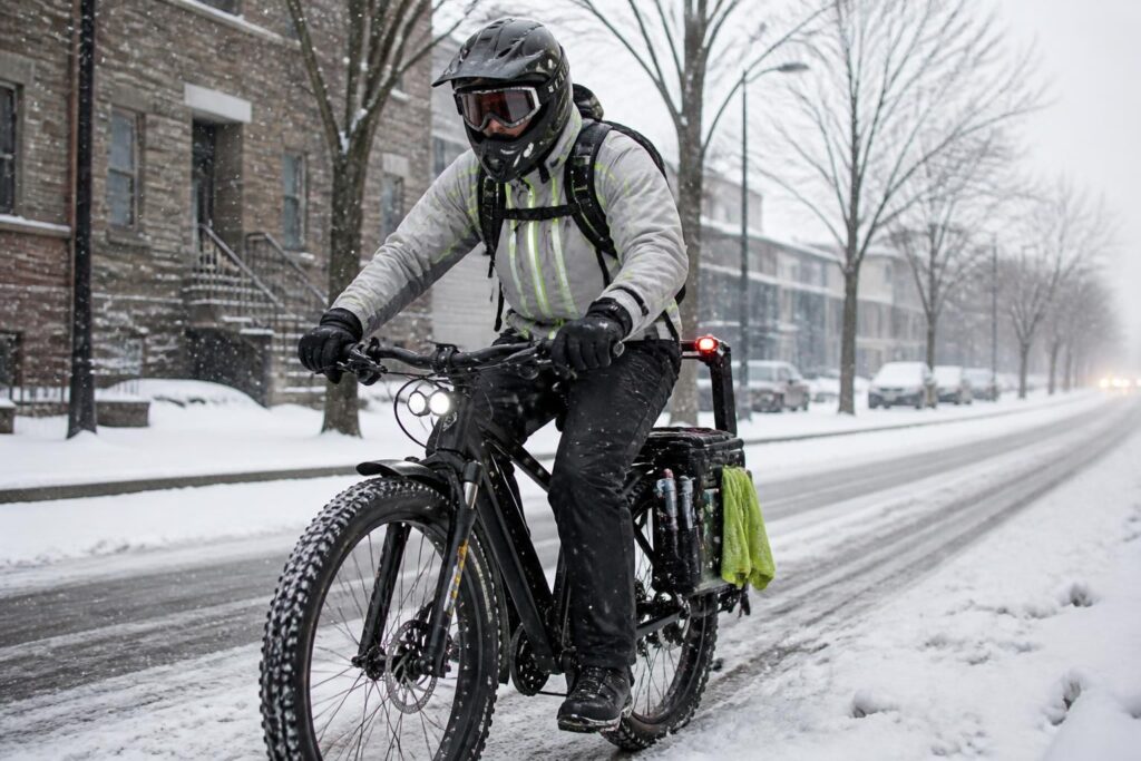 découvrez comment rouler à vélo en hiver en toute sécurité grâce à nos conseils sur l'équipement adapté, les bonnes pratiques de sécurité et l'entretien indispensable pour affronter le froid.