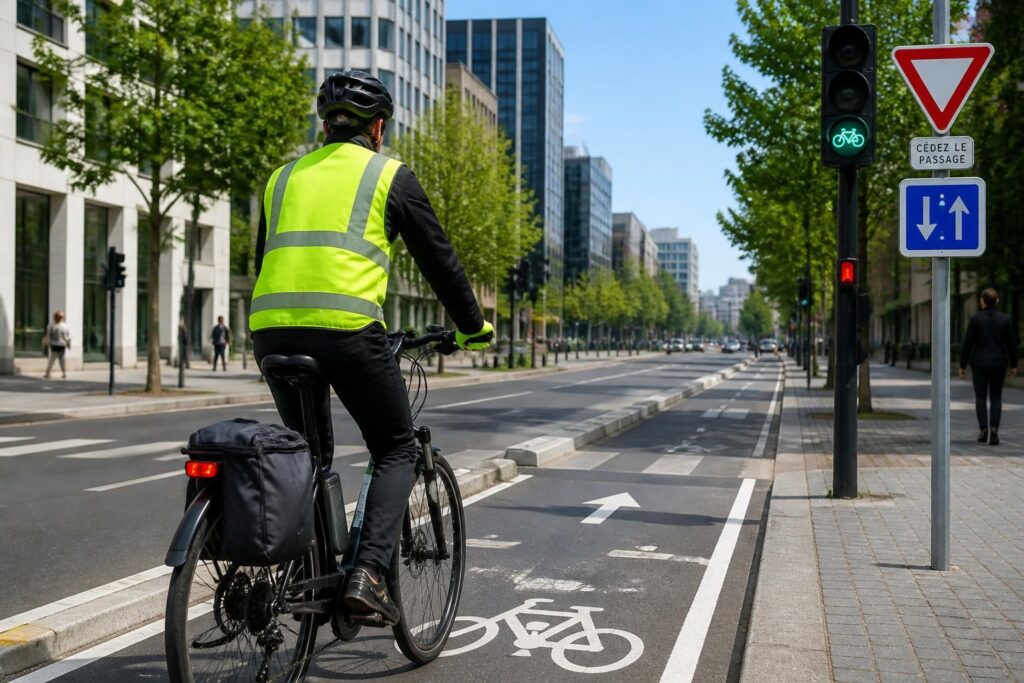 Rouler à vélo en sécurité en ville : équipement et bonnes pratiques