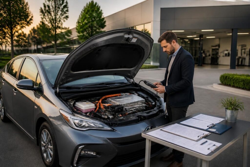 découvrez tout ce qu'il faut savoir sur les voitures hybrides d'occasion : état de la batterie, garanties proposées et points de contrôle essentiels pour un achat en toute confiance.
