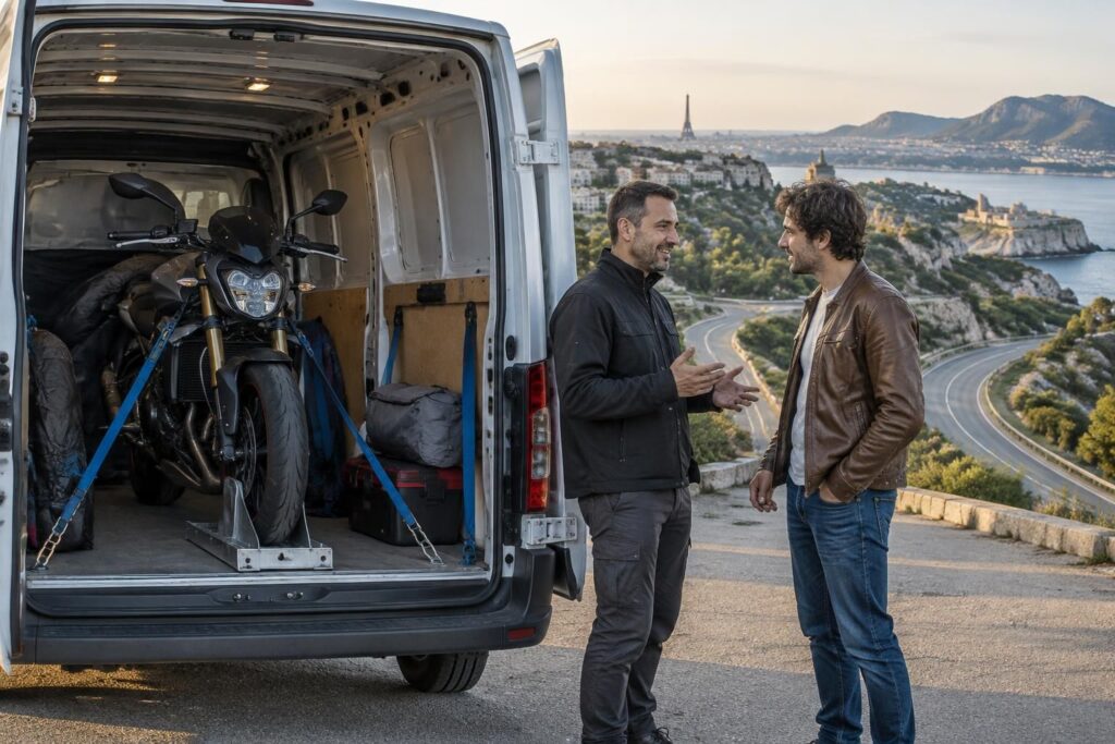 Transport moto en France : options économiques pour Paris-Marseille et au-delà